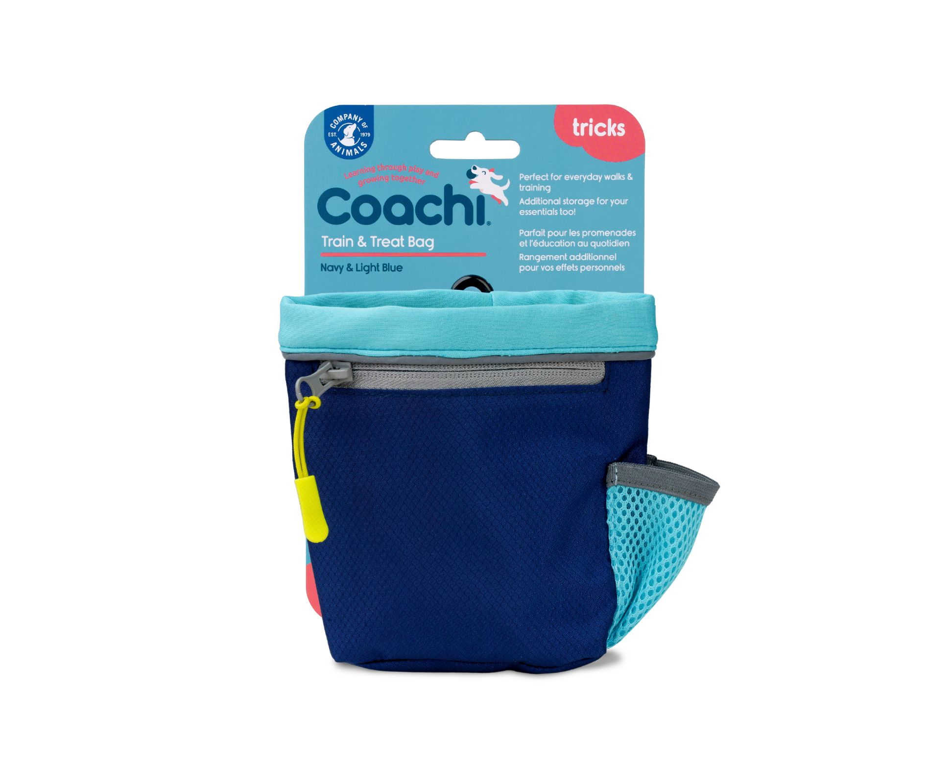 blue treat bag with packaging