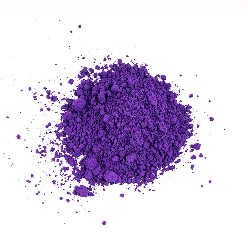 Pigmento violeta triturado