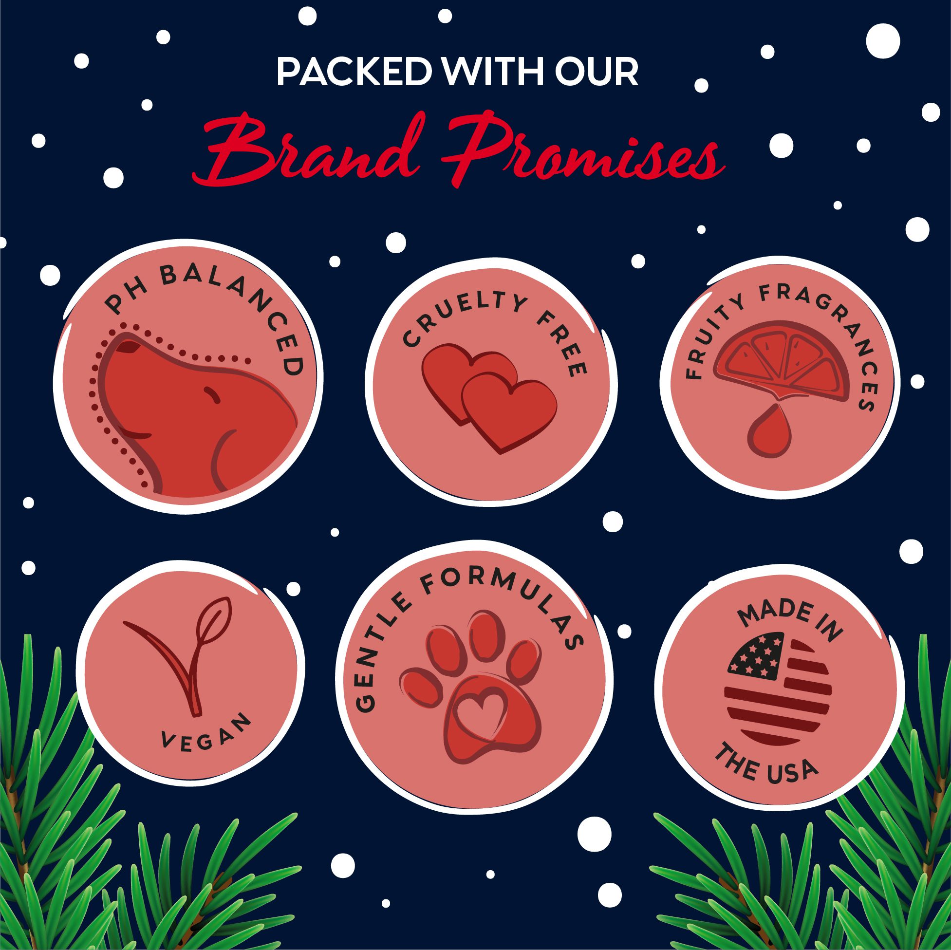 PH balanced, no nasties, vegan, made in USA and cruelty free